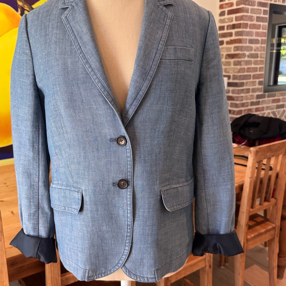 J Crew Cotton Blazer